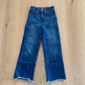 J. Crew Point Sur Wide Leg Cropped Denim